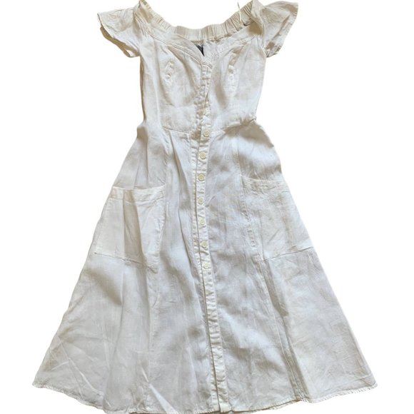 Reformation Dresses & Skirts - Reformation White Linen Blend Dress